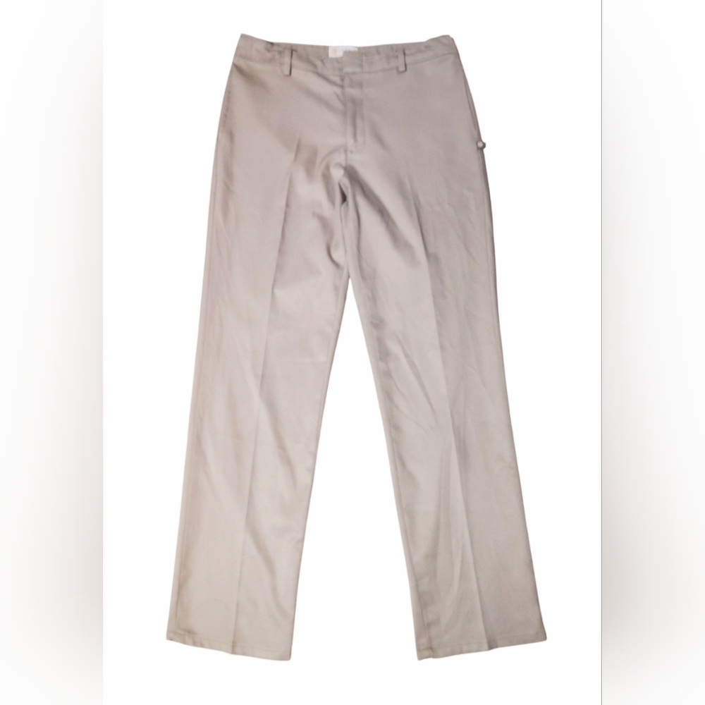 Dennis Khaki Boys Uniform Pants Size 14 Slim Fit